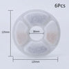 Six replacement activated carbon filters for a cat water fountain, showing the circular filter discs.
