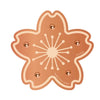 A round, fluted copper disc designed for a bird bath.
