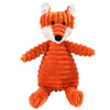 Juguete de tigre naranja y blanco con textura peluda.