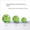 Trois tailles de boules sonores vertes pour animaux : diamètres de 14 cm, 11 cm et 8,8 cm.