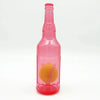 A pink plastic bottle shaped like a tennis ball chew toy for dogs
