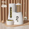 Râtelier automatique et distributeur d'eau pour hamsters avec réservoir de nourriture et réservoir d'eau