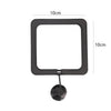 Anneau d'alimentation rectangulaire noir avec mécanisme de suspension pour poissons d'aquarium
