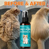 Vorher-Nachher-Vergleich der Fellpflege nach Anwendung des Pet Fur Nourishing Oils.