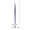 Stainless steel aquarium cleaning tool set featuring a pair of scissors with a 25cm length.