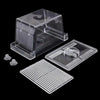 Clear acrylic fish breeding incubator with a lid and a separate tray for eggs.