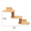 Árbol para gatos de madera de varias capas con poste para arañar y cuerda de sisal natural.