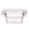 Clear acrylic fish breeding incubator with a lid and viewing ports.