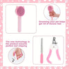 Multitool-Tierpflege-Set mit rosa Bürste und Nagelscheren