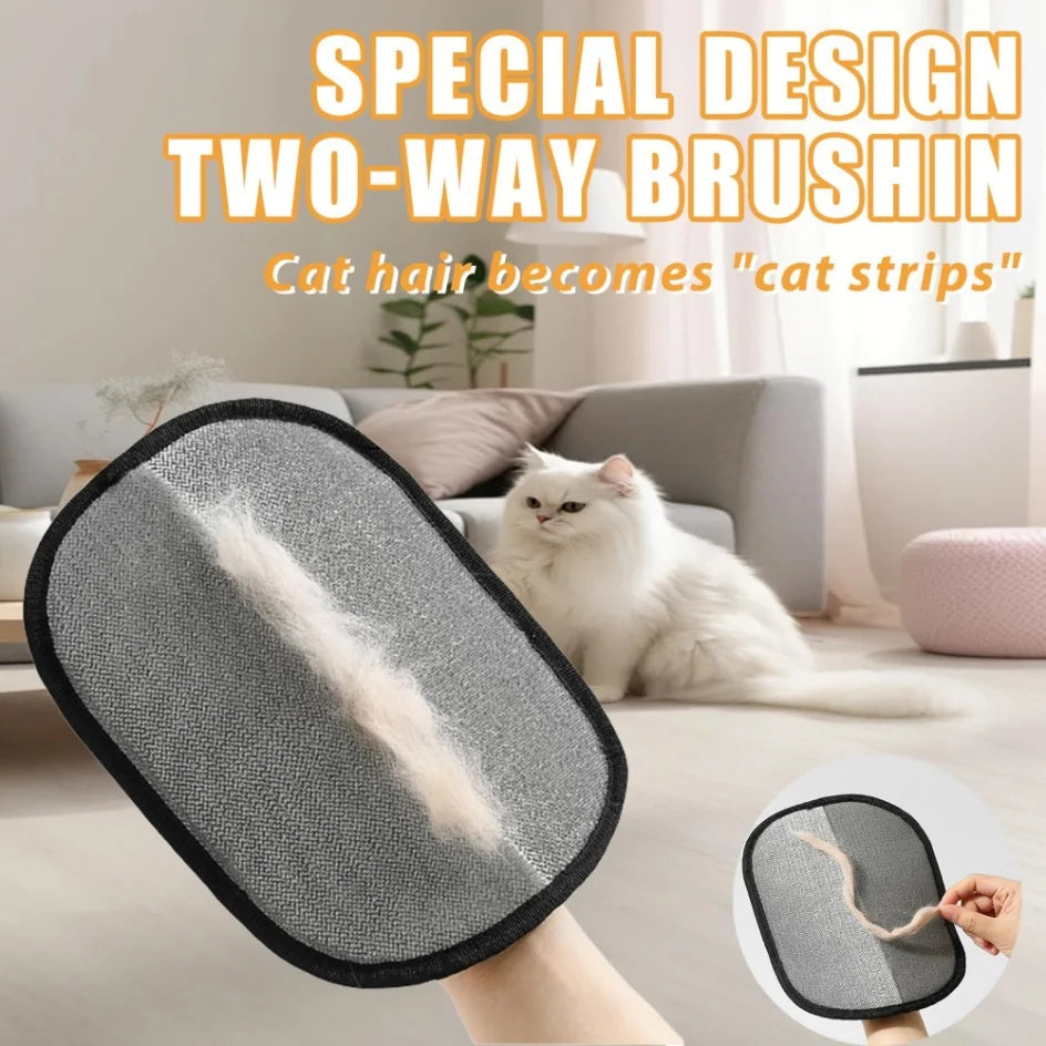 Cepillo especial de doble sentido para quitar el pelo de mascotas y hacer tiras en el gato.