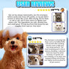 User reviews showing happy cats and dogs using a shampoo product.
