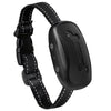 A black USB rechargeable dog bark collar with a padded strap and electronic component.