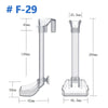 Tube d'alimentation clair pour aquarium, de diverses tailles et avec une large base pour nourrir les poissons.