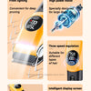 A yellow cordless pet grooming clipper with LED light, high-power motor, three-speed regulation, and intelligent display scre