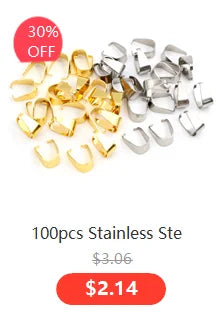 A collection of 100 pieces of stainless steel wing charms for jewelry making.