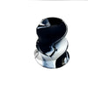 A close-up view of a black silicone bat grip knob.