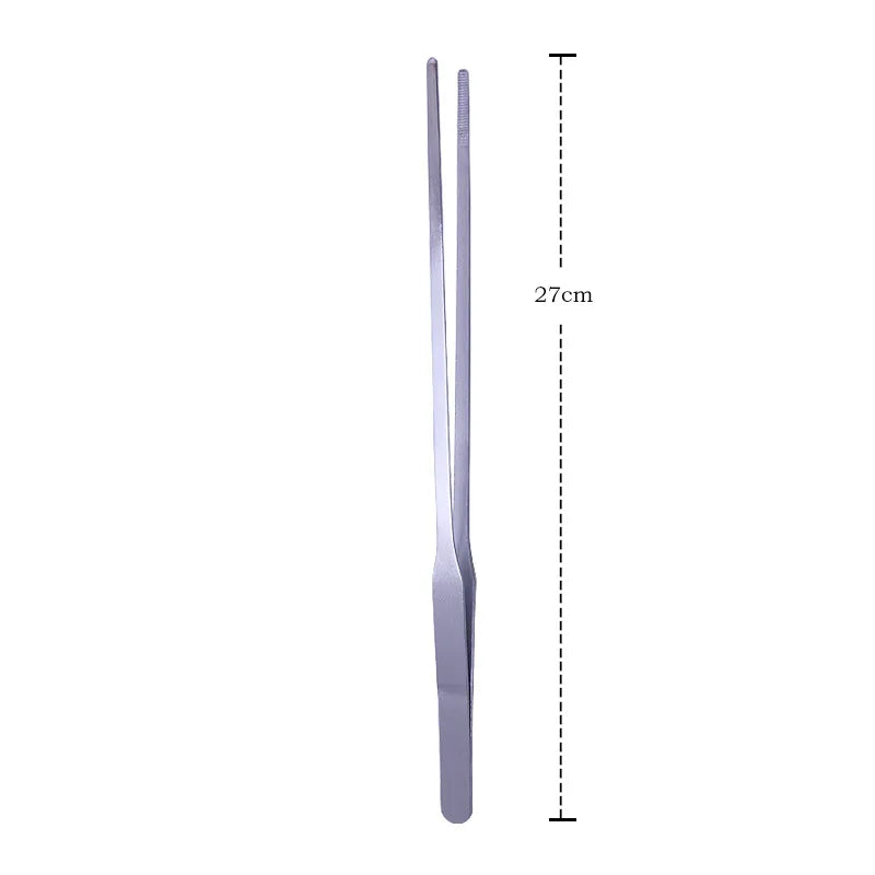 A stainless steel aquarium cleaning tool set with a length of 27 cm.