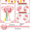 Pink lace bowtie collar accessories for small dogs and cats with adjustable and fixed buckles