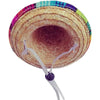 Sombrero divertido para mascotas de perros y gatos con textura de paja estampada colorida