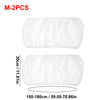 M-2PCS clear stretchy bird cage seed guard net with dimensions 150-180cm