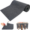 Ein Rollmaterial für anti-scratch Katzenschutzmatte neben einer fertigen Matte.