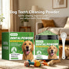 Box of Yegbong Dental Powder for dogs with enzymes and probiotics next to a white spoon.