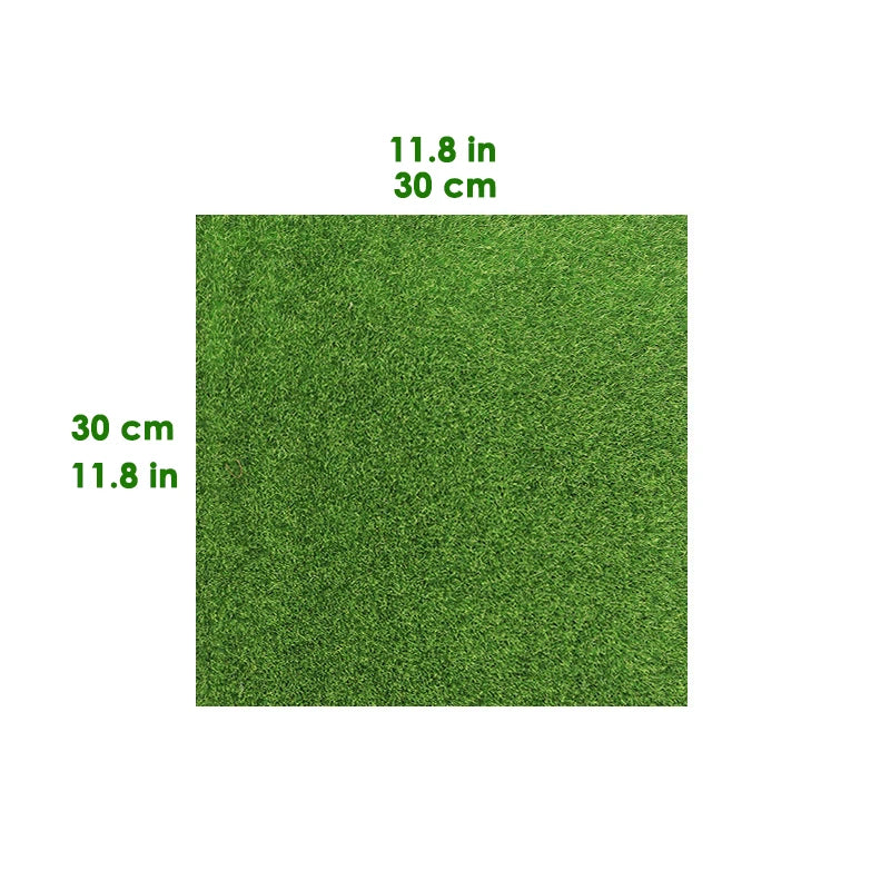 Quadratisches grünes Kunstgrைகளைmat, 30 cm x 11,8 Zoll.