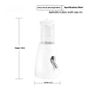 Distributeur d'eau à la lune en bouteille blanche pour hamsters, adapté aux cages en verre ou acrylique.