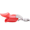Red and gray training muzzle for small dogs
