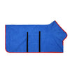 Peignoir pour chien bleu absorbant à rayures noires