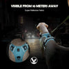 A close-up view of a light blue padded pet vest harness designed for dogs.