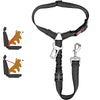 Arnés de mascota negro ajustable para perros y gatitos con clip.