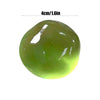 Glattes, durchsichtiges limettengrünes Stressball, Durchmesser 4 cm (1,6 Zoll).