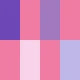 A colorful plaid pattern featuring shades of purple, pink, and lavender.