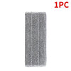One piece of gray reusable microfiber mop pad.