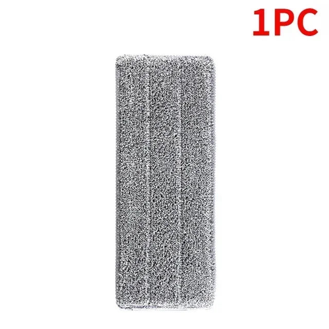 One piece of gray reusable microfiber mop pad.