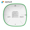 Top-down view of a green replacement litter mat for a pet toilet, marked with left and right indicators.
