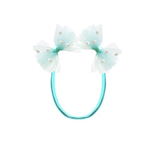 Light blue pearl pet hair bows for dogs and cats