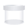A clear, cylindrical isolation box for aquarium fish breeding with suction cups.