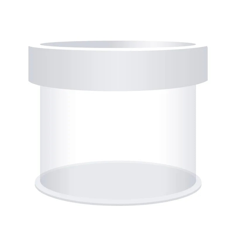 A clear, cylindrical isolation box for aquarium fish breeding with suction cups.