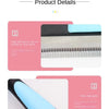 A set of detachable pet hair grooming combs, showing a close-up of the comb teeth and a blue handle.
