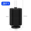 Black biochemical sponge filter for aquarium with a clear tube top and base.