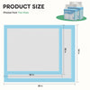 Diagram showing the size of a disposable pet training pad, measuring 22 inches by 34 inches.