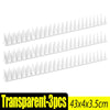 Three transparent spikes for outdoor bird and pest repellent
