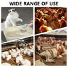 A wide range of use product featuring a stainless steel scoop used for cleaning chicken coops, cat litter, and beach cleanup.