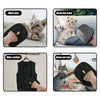 Guantes reutilizables para el aseo de mascotas, limpiando un gatito y mascotas, y secando ropa.