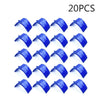 A set of 20 blue plastic bird rest stands for pigeons and doves.