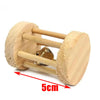 Natural wooden chew toy for small rodents with a 5cm length.