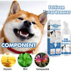 A dog foam tartar remover component showing glycerin, mint leaves, and honeysuckle flowers.