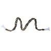 A brown, braided suction cup hammock designed for bird climbing.